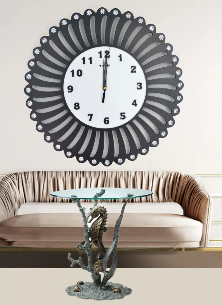 Modern Quartz Digital Glass Wall Clock / Ruchi