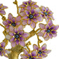 Evil Eye 12 Flowers Purple And Gold Tree For Good Luck / Ruchi