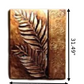 Modern Abstract 2 PCS Golden Leaf Oil Painted Canvas / Ruchi