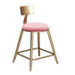  Enthralling Set Of 6 Metal High-Raised Stools With Fabric Upholstery / Ruchi