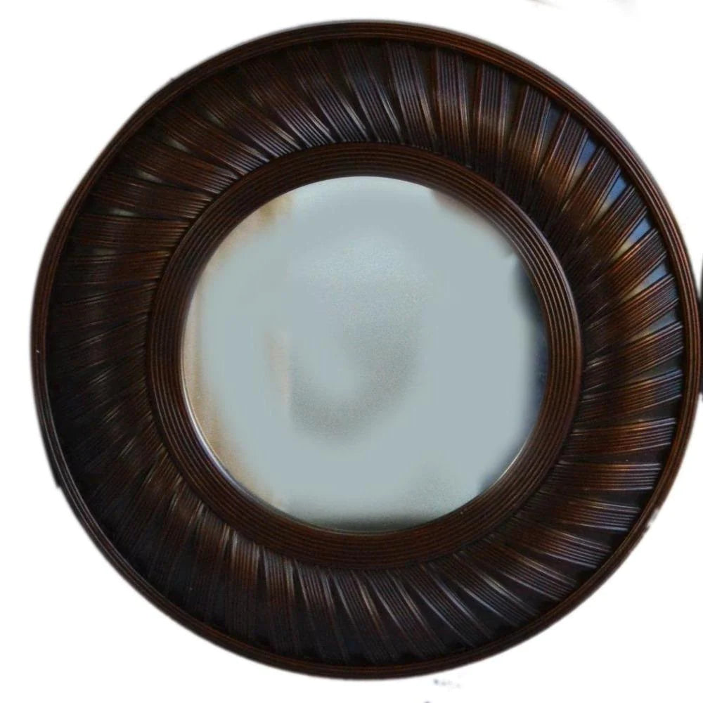 Enticing Round Wall Clock With Set Of 2 Mirrors / Ruchi