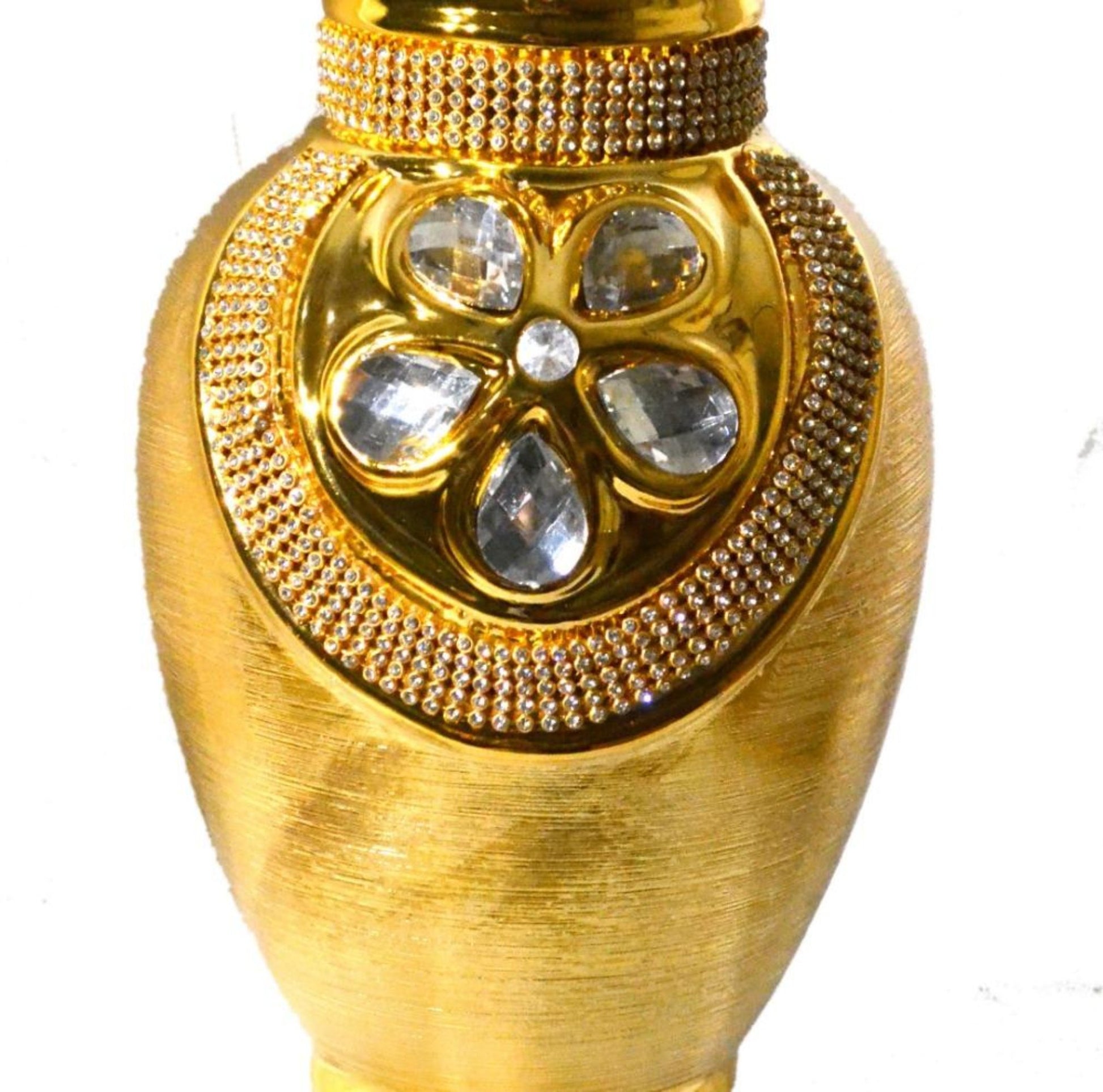 1 Pc Exquisite Gold Polished Ceramic Tabletop Vase / Ruchi